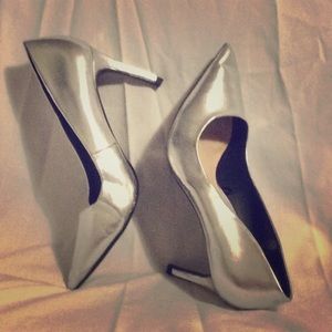 Silver Zara Trafaluc Pointy Heel